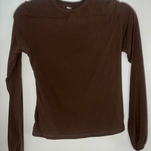 SKIMS Chocolate fits everybody Long Sleeve Top